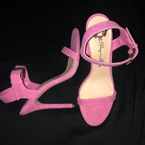 Pink One Strap Heels